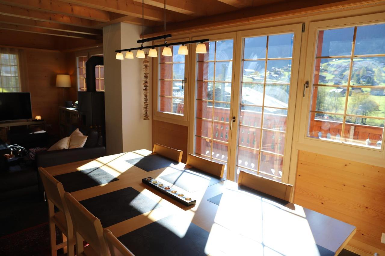 Excellent Flat With A Fantastic View Of The Eiger! Leilighet Grindelwald Eksteriør bilde